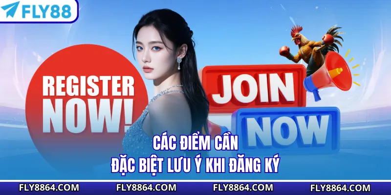 Các điểm cần đặc biệt lưu ý khi đăng ký