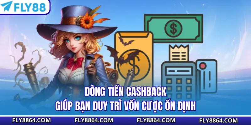 Dòng tiền cashback giúp bạn duy trì vốn cược ổn định